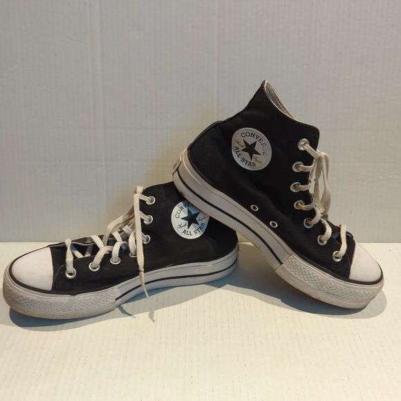 Converse Chuck Taylor All Star Lift Womens 8 Shoes Black Platform Sneaker - Picture 1 of 7